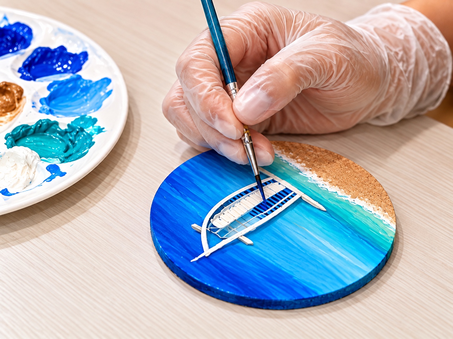 Resin artwork detail