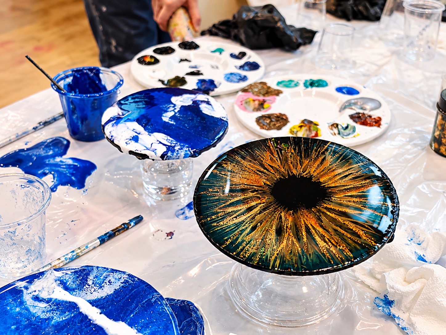 Handcrafted resin artworks at Picasso Artists