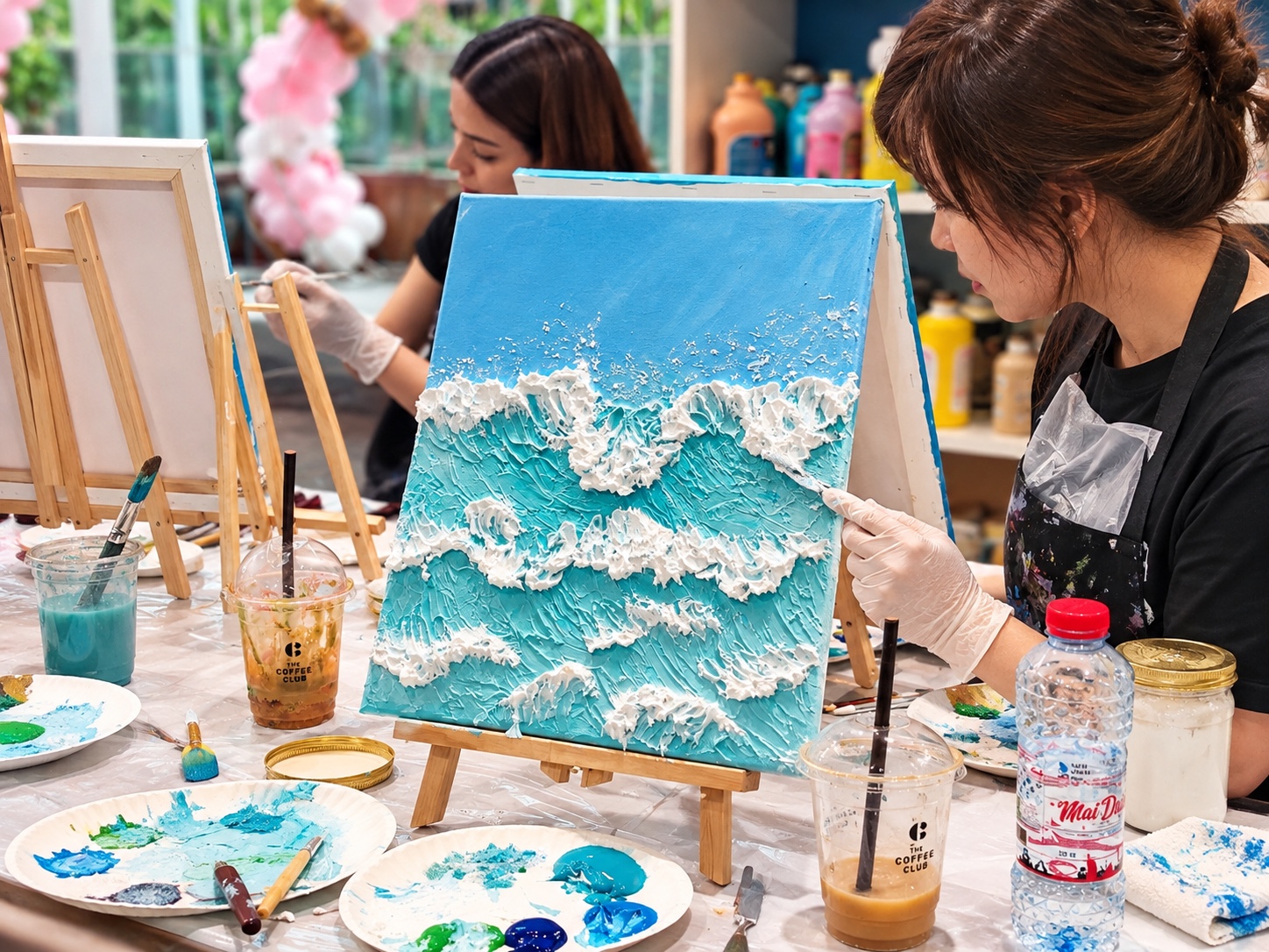 Texture Art workshop at Picasso Artists