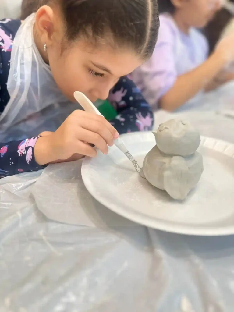 Kids clay making class in Dubai