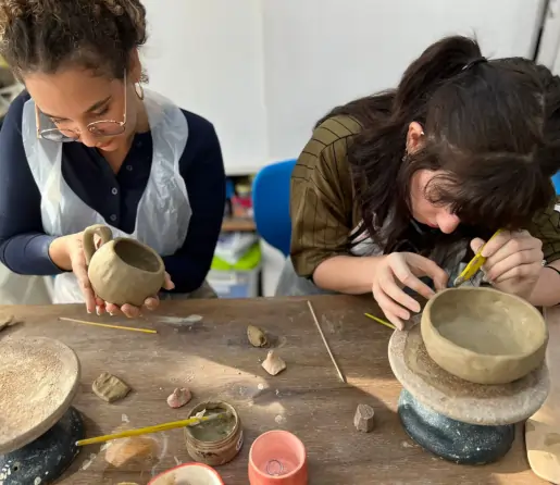 Family pottery session in Dubai