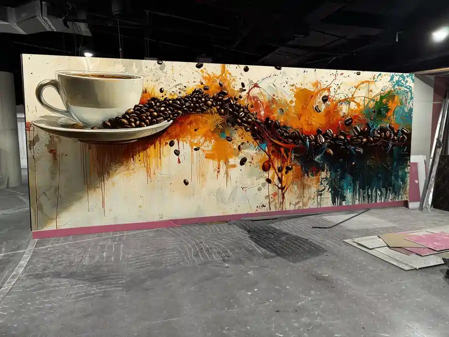 Graffiti mural creative