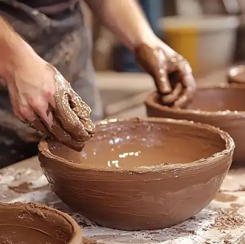 Hand building pottery workshop in Dubai