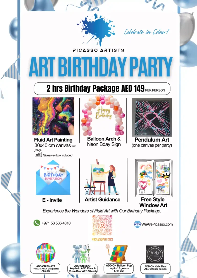 Picasso Artists Birthday Package