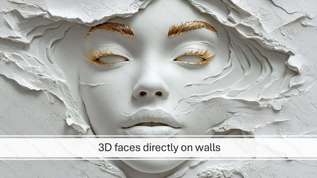 3D Faces Directly on Walls