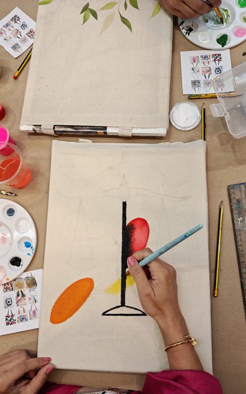 Tote Bag painting